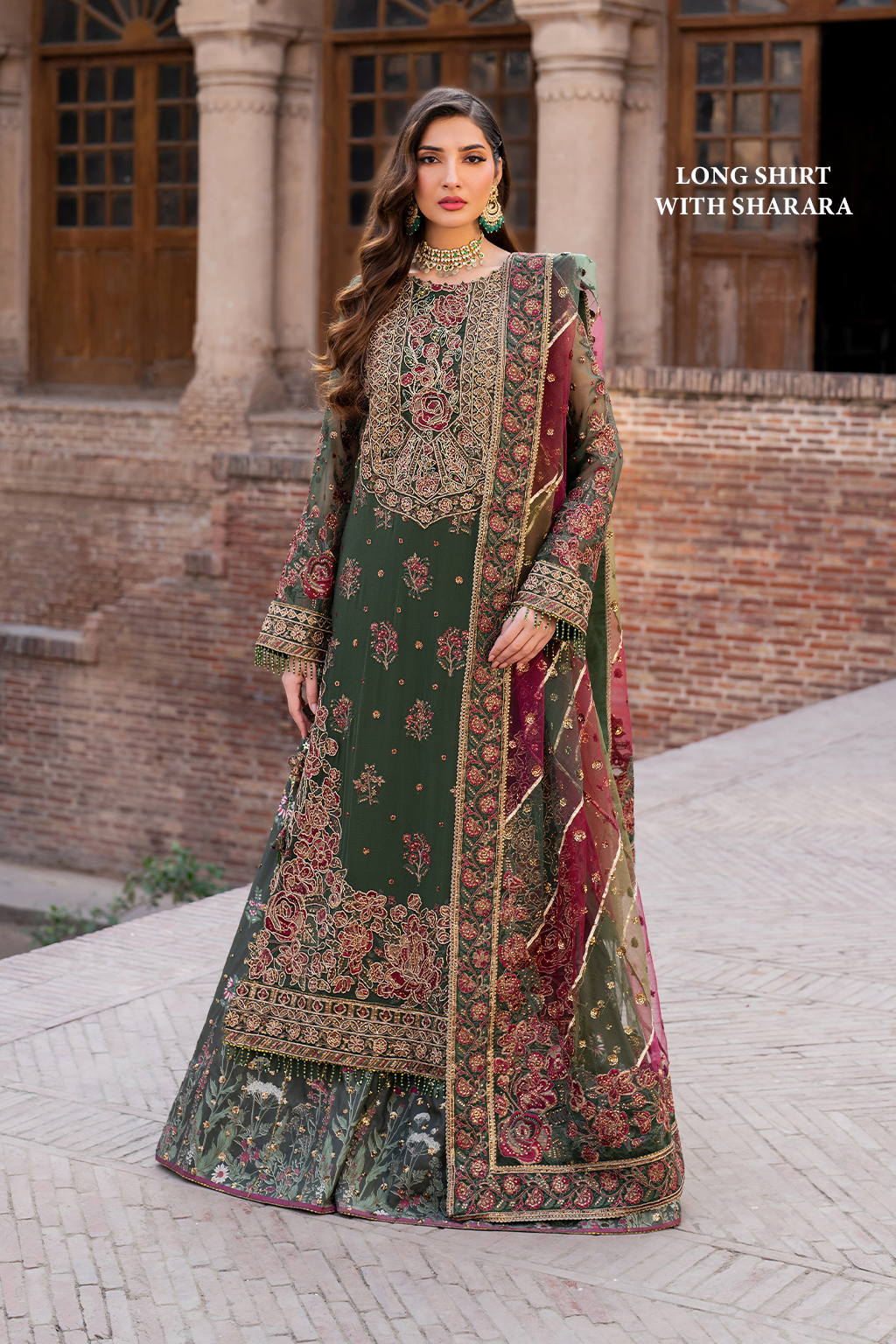 IZ - 01 (LONG SHIRT WITH SHARARA)