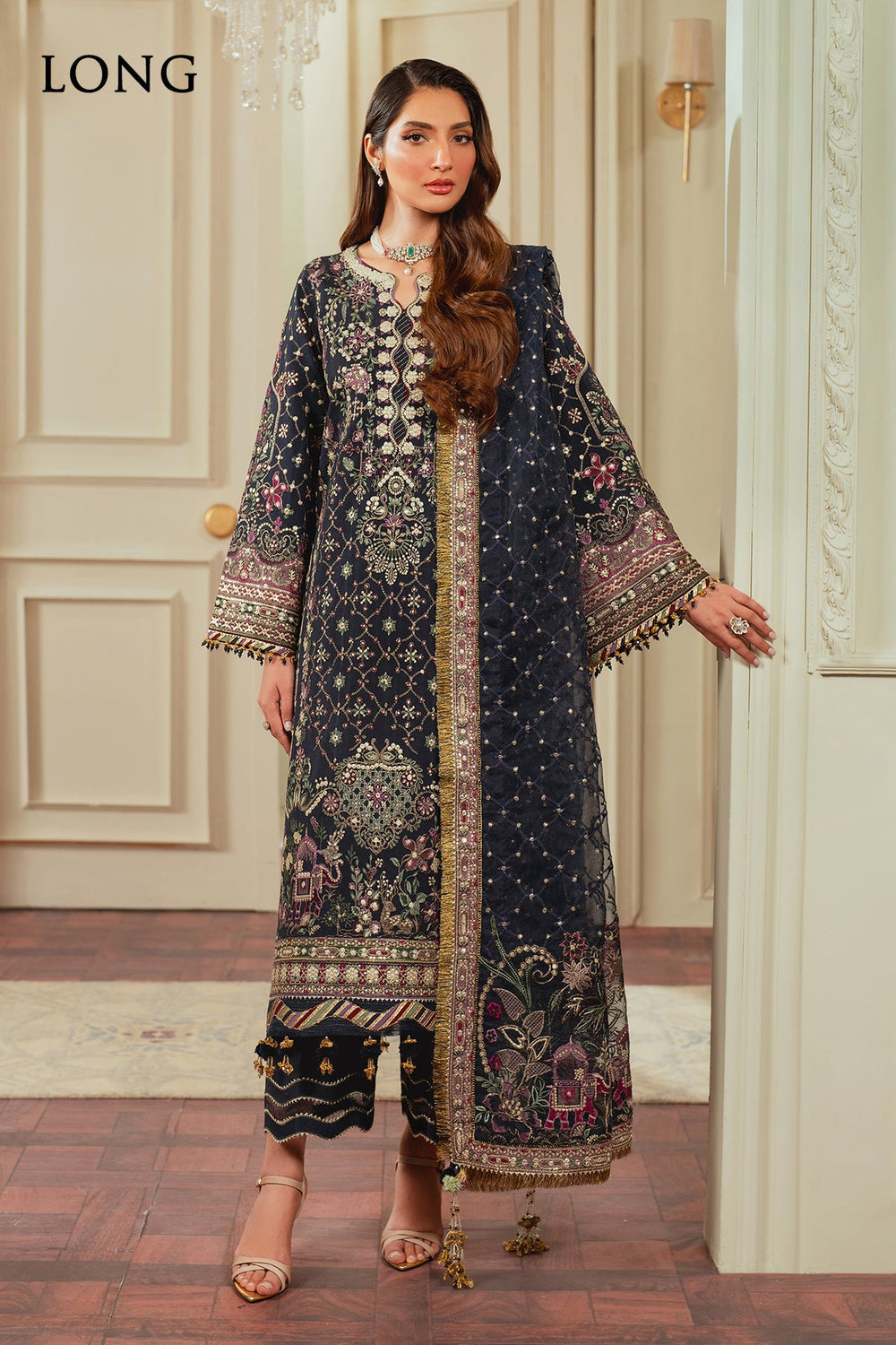 0B - EMBROIDERED NET CH13-07 (LONG STYLE)