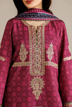 Load image into Gallery viewer, J - EMBROIDERED RAW SILK UR-7074