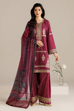 Load image into Gallery viewer, J - EMBROIDERED RAW SILK UR-7074