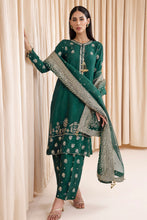 Load image into Gallery viewer, J - EMBROIDERED RAW SILK UR-7003