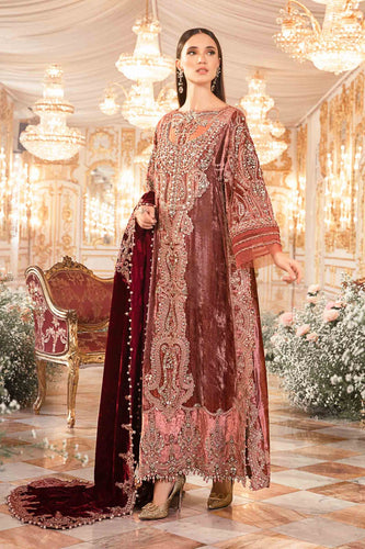 MB - MBROIDERED |  Salmon Pink BD-2701 (KAMEEZ STYLE)