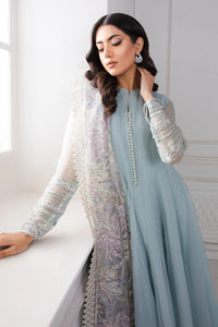 B - EMBROIDERED CHIFFON WITH NET DUPATTA