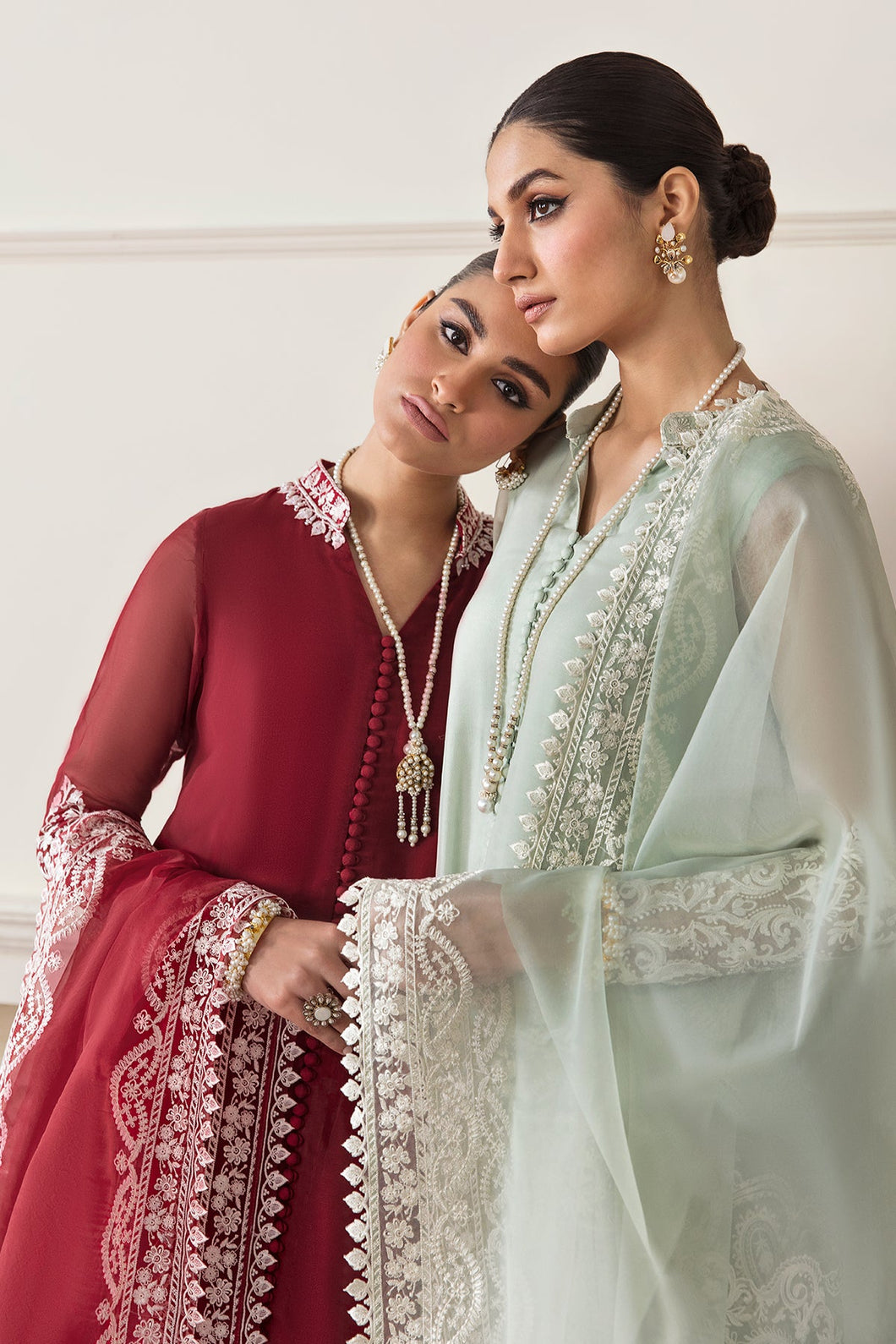 B - EMBROIDERED CHIFFON PR-757