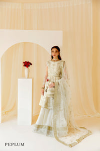AZ - WHITE V14D07 (PEPLUM STYLE)