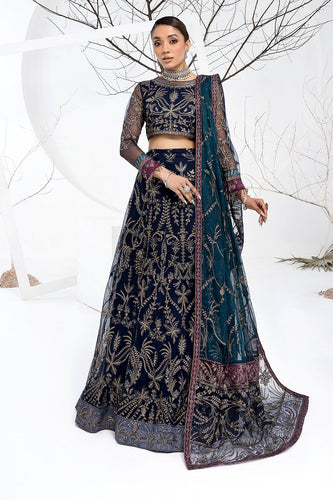 Z - CLF 01 BLUEBERRY (LEHENGA STYLE)