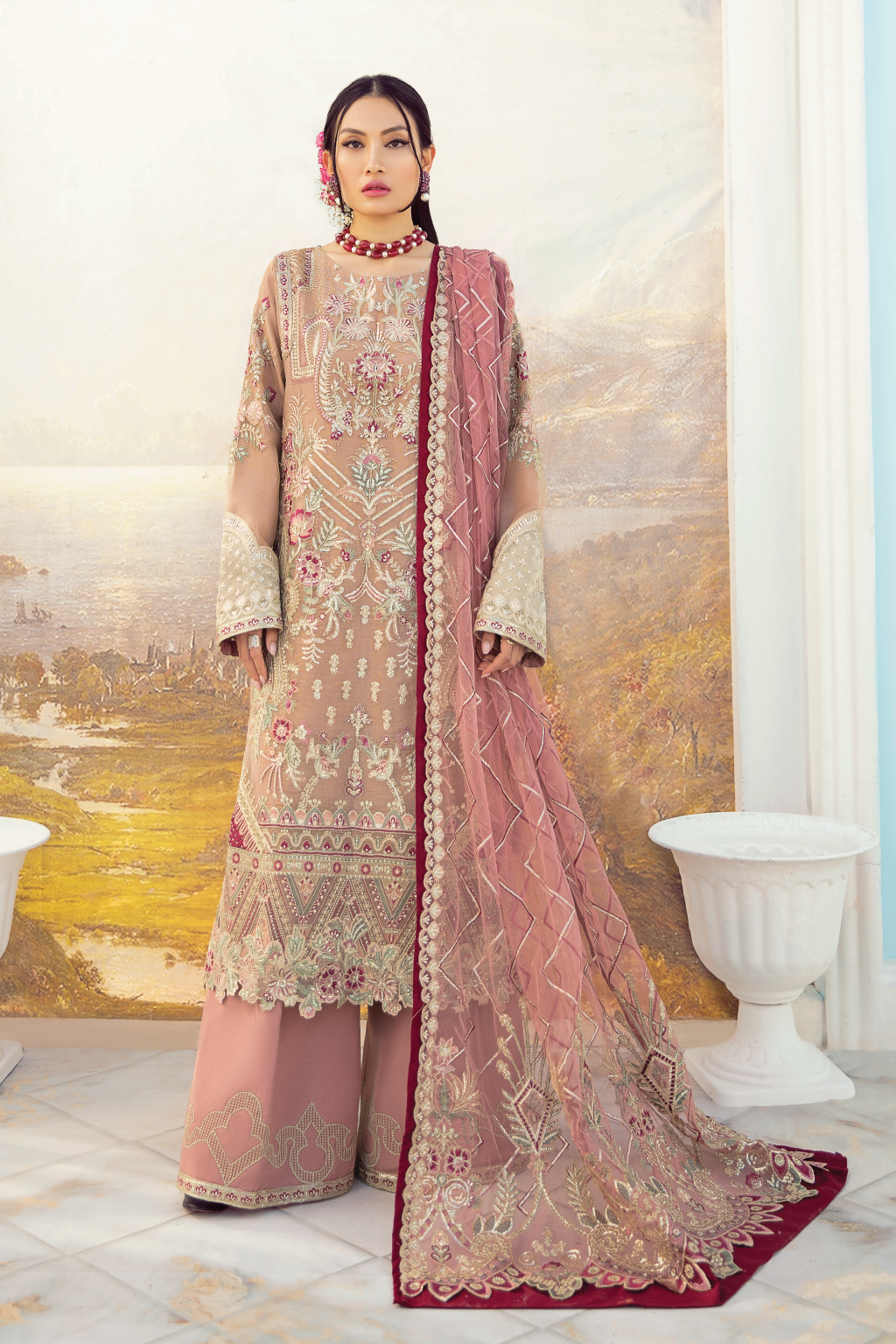 I - 08 FLORAL OASIS (LONG SHIRT WITH BOOTCUT BOTTOM)
