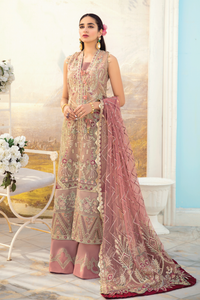 I - 08 FLORAL OASIS (OPEN GOWN WITH SHARARA)