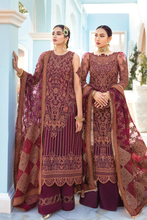 Load image into Gallery viewer, I - 02 BERRY MELLOW (FROCK WITH SHARARA)