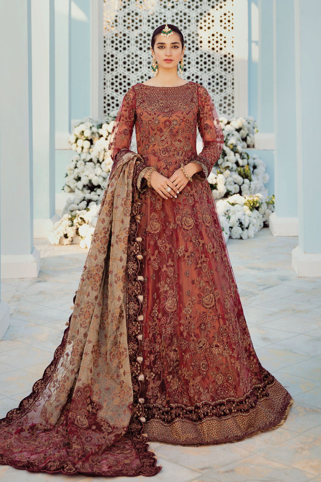 I - 01 CARNALION RED (MAXI WITH TROUSER)