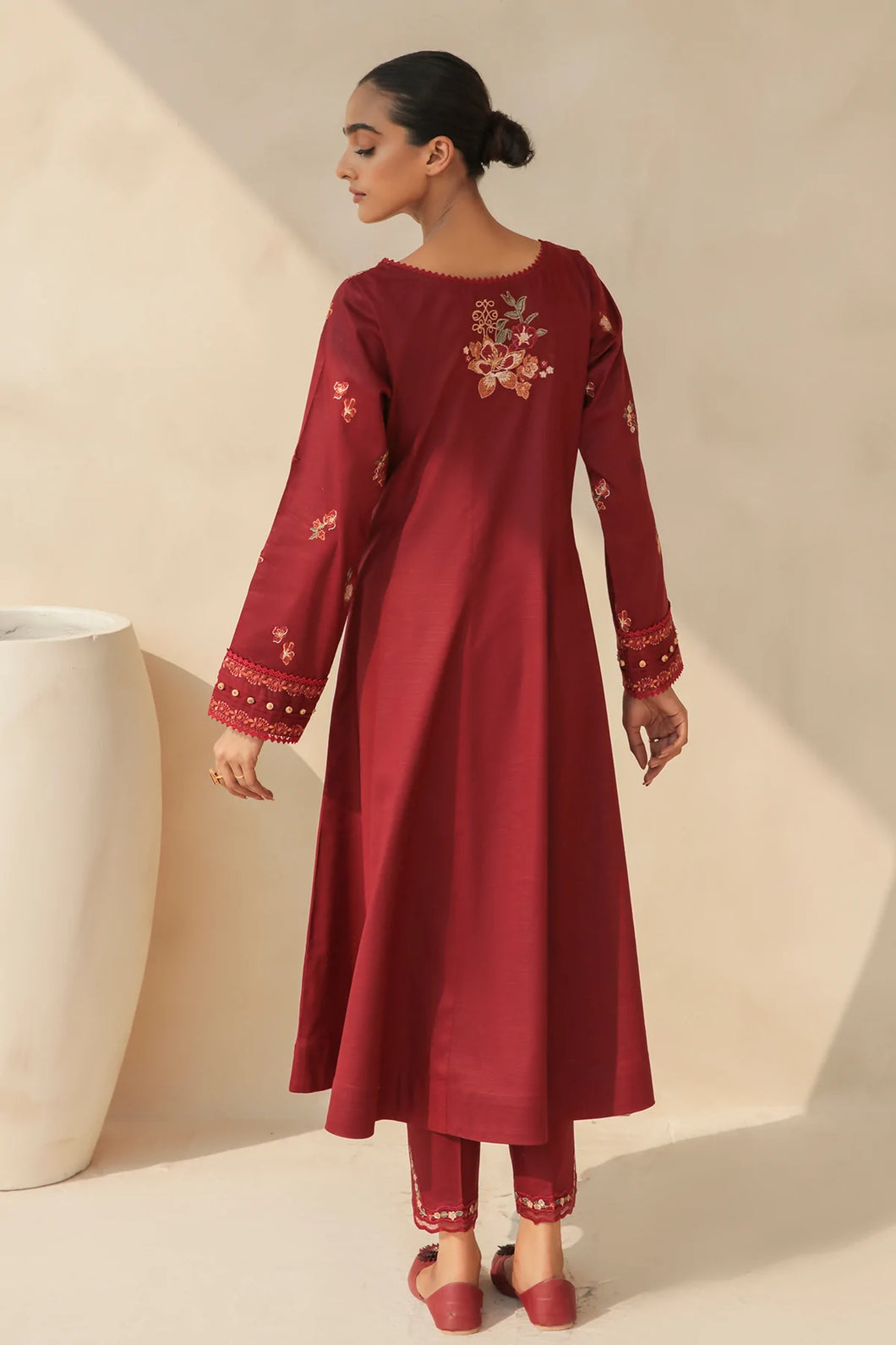 B - EMBROIDERED SLUB KHADDAR PR-713