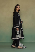 Load image into Gallery viewer, S - EMBROIDERED KHADDAR BLACK 3PC