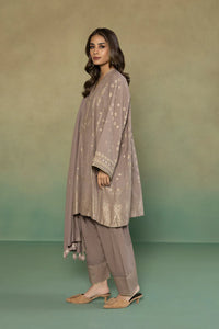 S - EMBROIDERED EXTRA WEFT JACQUARD MINK