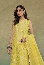 Load image into Gallery viewer, S - EMBROIDERED EXTRA WEFT JACQUARD YELLOW 3PC