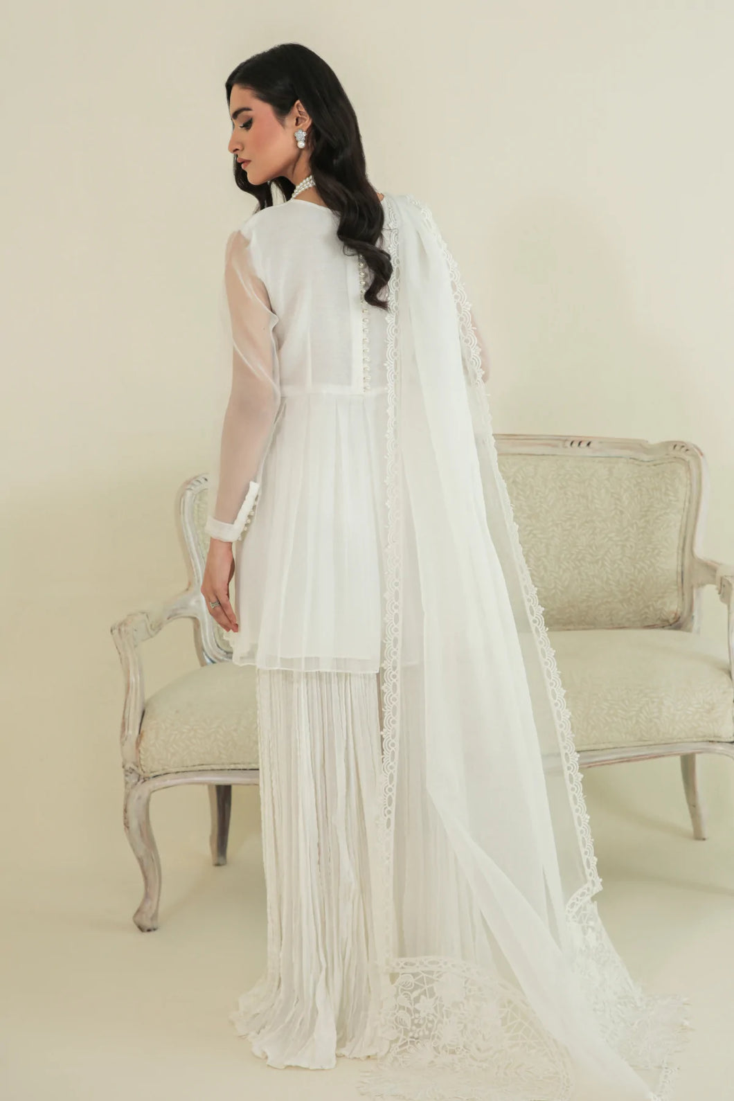 BD - EMBROIDERED ORGANZA DUPATTA-37