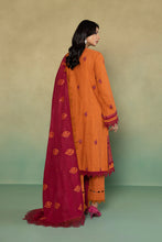 Load image into Gallery viewer, S - EMBROIDERED KHADDAR ORANGE 3PC