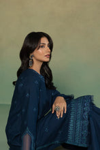 Load image into Gallery viewer, S - EMBROIDERED KHADDAR BLUE 3PC