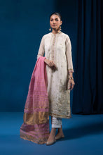 Load image into Gallery viewer, S - EMBROIDERED KARANDI OFF-WHITE