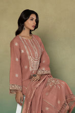 Load image into Gallery viewer, S - EMBROIDERED KHADDAR PEACH 3PC