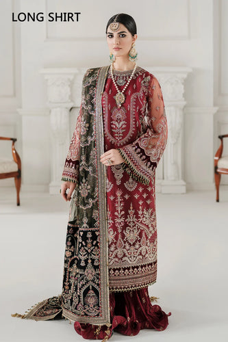 B - EMBROIDERED NET CH10-07 (LONG STYLE)