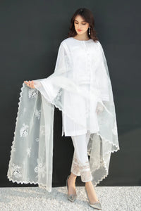 BD - EMBROIDERED ORGANZA DUPATTA-31