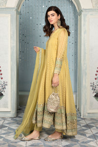 MARIA B READY TO WEAR – Suit Lime Yellow SF-EA22-05