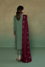 Load image into Gallery viewer, S - EMBROIDERED KHADDAR SEA GREEN 3PC