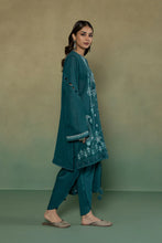 Load image into Gallery viewer, S - EMBROIDERED KARANDI TEAL 3PC