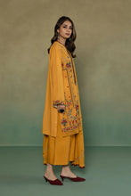 Load image into Gallery viewer, S - EMBROIDERED KARANDI MUSTARD 3PC