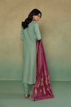 Load image into Gallery viewer, S - EMBROIDERED KHADDAR SEA GREEN 3PC