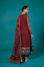 Load image into Gallery viewer, S - EMBROIDERED BLENDED NET RED 3PC