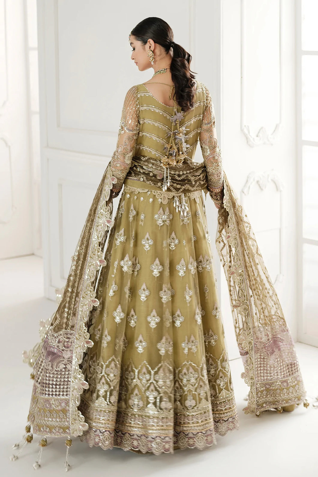 B - EMBROIDERED NET CH10-02 (PESHWAS STYLE)