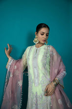 Load image into Gallery viewer, S - EMBROIDERED BLENDED NET PISTACHIO 3PC