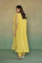 Load image into Gallery viewer, S - EMBROIDERED EXTRA WEFT JACQUARD YELLOW 3PC